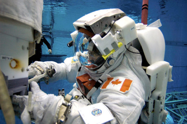 Canada's diving astronaut